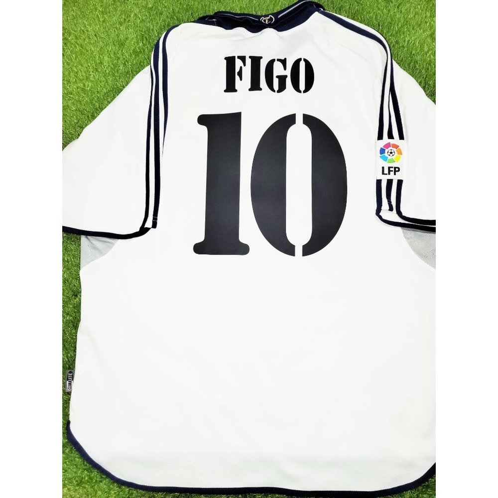 Figo Real Madrid 2000 2001 Soccer Jersey Shirt XL SKU# 685331